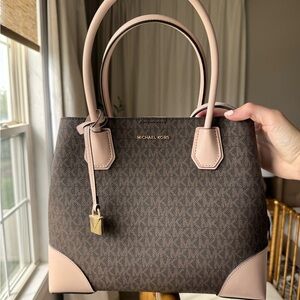 Michael Kors Satchel in Brown and Pink